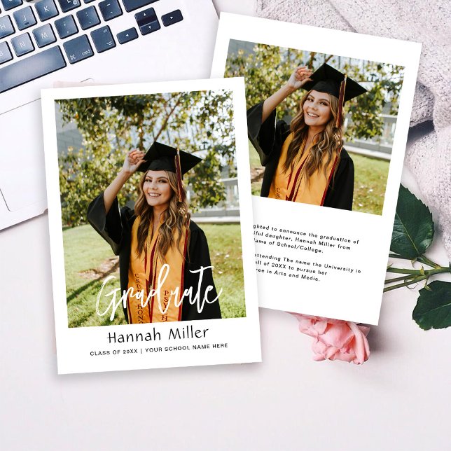 Anúncio Graduação de Foto do formando (Criador carregado)