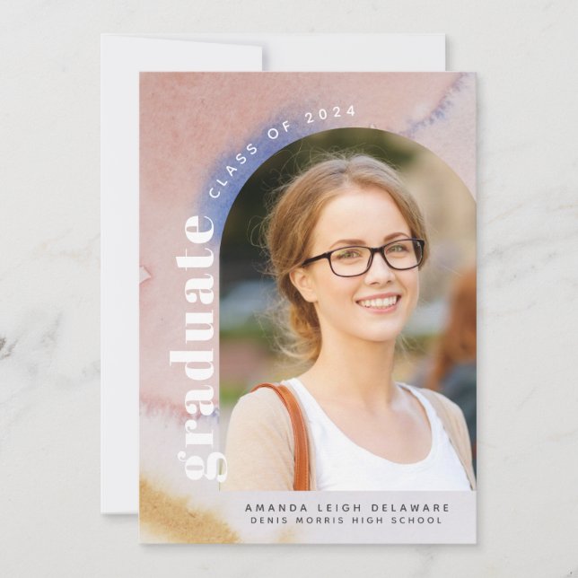 Anúncio Graduação de Foto em Arco Moderno 2024 (Frente)