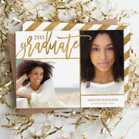 Graduação de Foto em Folha 2 Dourada e Branca