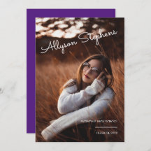 Graduação de Foto em Texto Branco do Script Clássi