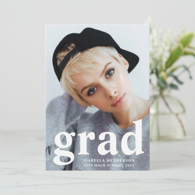 Anúncio Graduação de Foto por Tipografia Moderna (Em pé/Frente)