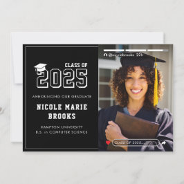 Anúncio Graduação de Foto Preta na História das Mídias Soc