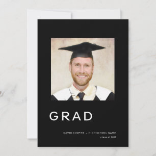 Anúncio Graduação de Foto Simples 2024 Preto