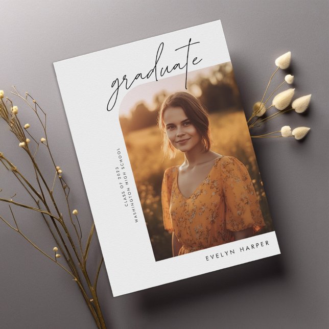 Anúncio Graduação de Foto Simples da Faculdade de Script C (Criador carregado)