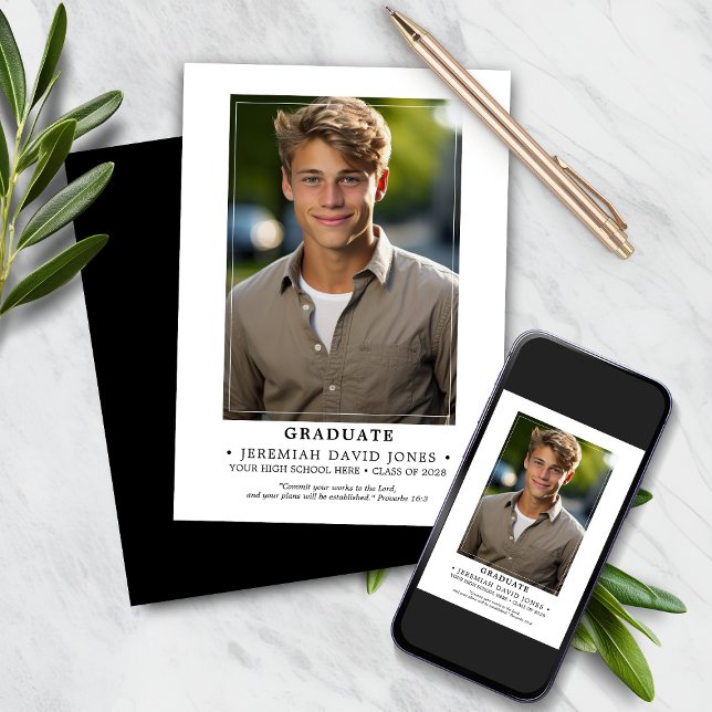 Anúncio Graduação de Foto Simples Moderna (Criador carregado)