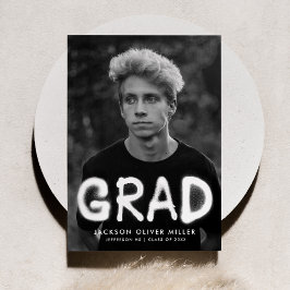 Anúncio Graduação de Fotografia com Tipografia de Pintura 