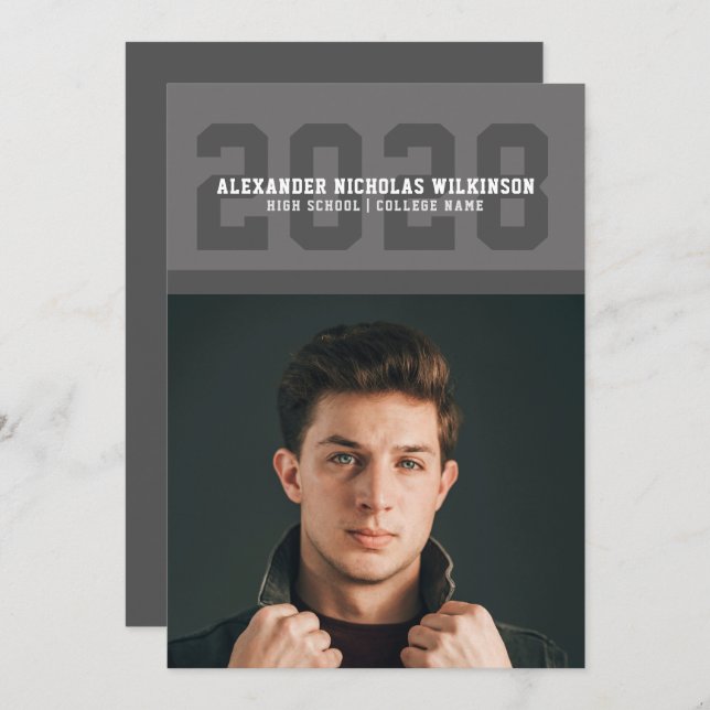 Anúncio Graduação de Fotografia com Tipografia em Negrito  (Frente/Verso)