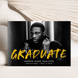 Anúncio Graduação de Fotografia do Splatter de Pintura Mod