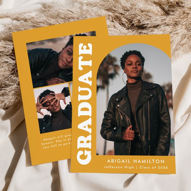 Anúncio Graduação de Fotografias Amarelo-Laranja 4 de Arca (Criador carregado)