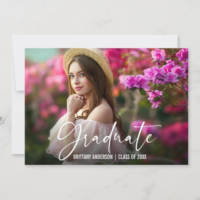 Anúncio Graduação de Fotografias de Script de Caneta de Ti (Frente)