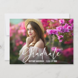 Anúncio Graduação de Fotografias de Script de Caneta de Ti