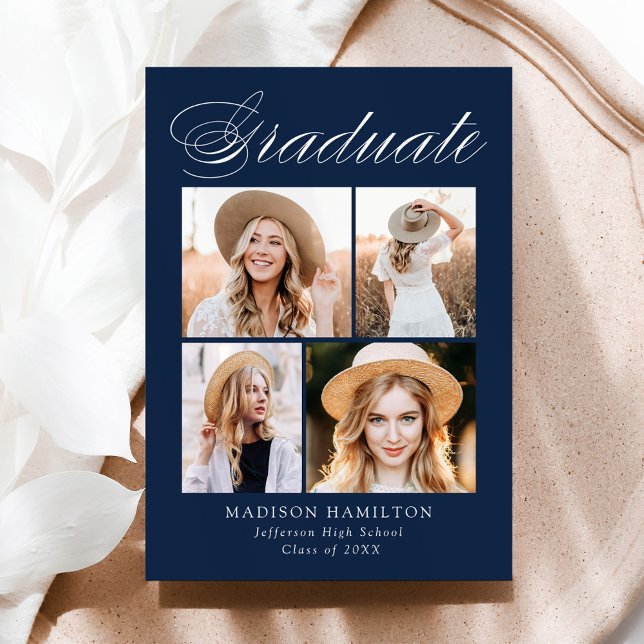 Anúncio Graduação de Fotografias do Elegant Calliographic  (Criador carregado)