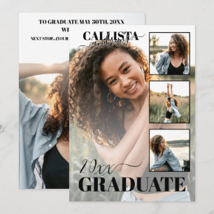 Anúncio Graduação de Fotos Branca Branca Branca Moderna El