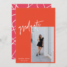 Graduação de Fotos de Script de Tendência Cor-de-R