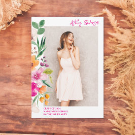 Anúncio Graduação de fotos em guião de flores silvestres b