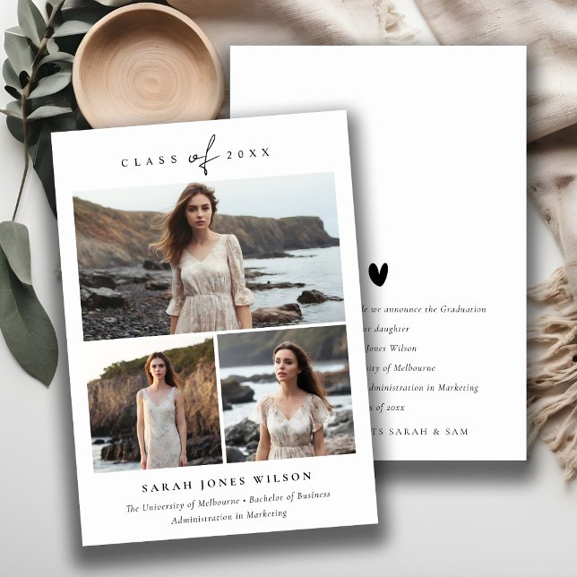 Anúncio Graduação de Fotos em Preto e Branco com Script Si (Criador carregado)