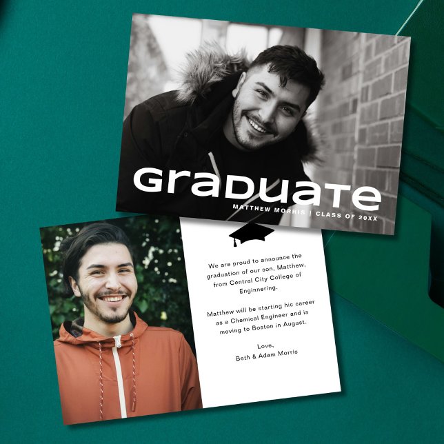 Anúncio Graduação de Fotos Moderna (Criador carregado)