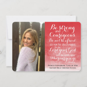 Anúncio Graduação de Fotos Personalizada da Bíblia Cristã