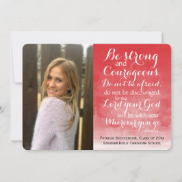 Anúncio Graduação de Fotos Personalizada da Bíblia Cristã