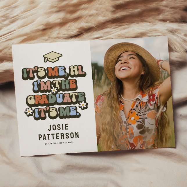 Anúncio Graduação de Fotos Retro Engraçado (Criador carregado)