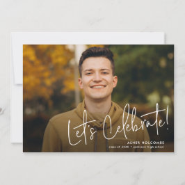 Anúncio Graduação de Fotos Simples com Formando de Script