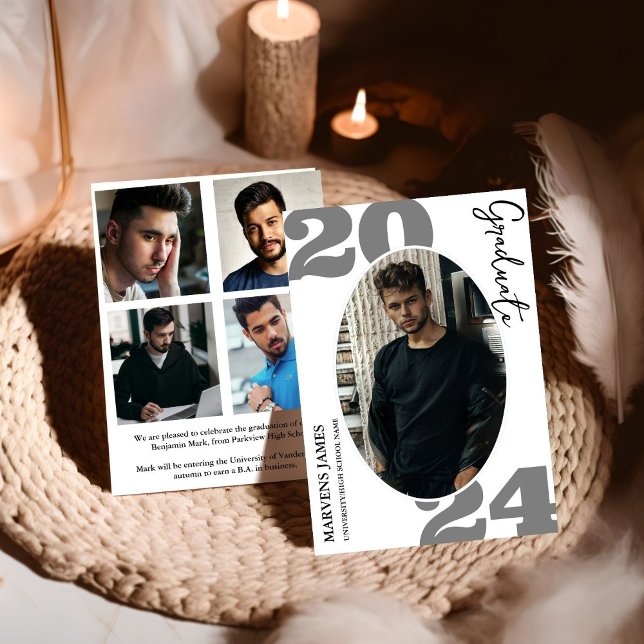 Anúncio Graduação de Fotos Simples com Formando de Script  (Criador carregado)