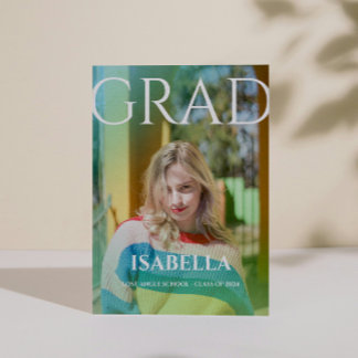 Anúncio Graduação de Fotos Simples com Formando de Script