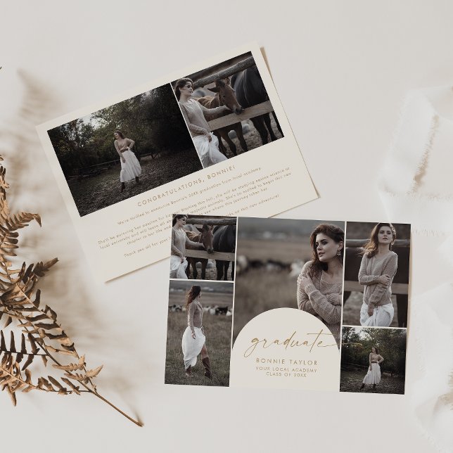 Anúncio Graduação de Multifotos do Formando de Arch Modern (Criador carregado)