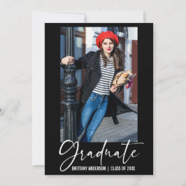 Anúncio Graduação de Script de Caligrafia por Caneta de Ti