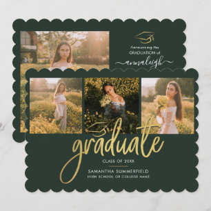 Anúncio Graduação de Script de Fotos do formando 2025