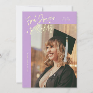 Anúncio Graduação de Sonhos para a Realidade Foto Curva Wi