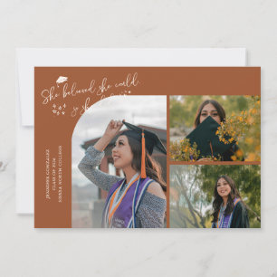 Anúncio Graduação de Terracota Ela Acreditou Multi Foto