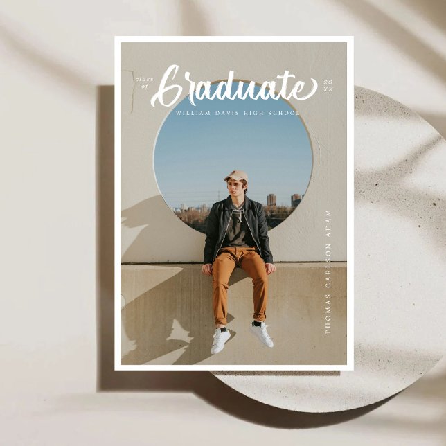 Anúncio Graduação de Tipografia em Traço de Pincel (Criador carregado)