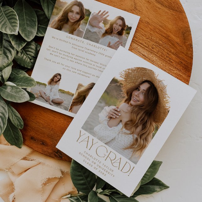 Anúncio Graduação do Arco Fotográfico de Formando Dourado  (Criador carregado)