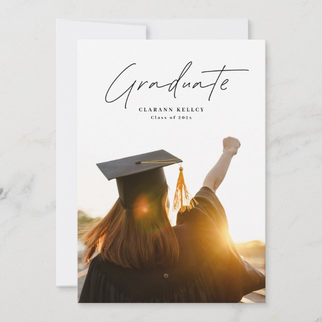 Anúncio GRADUAÇÃO DO Formando da Faculdade de Fotografias  (Frente)