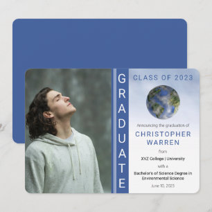 Anúncio Graduação do Formando de Ciência Ambiental da Terr