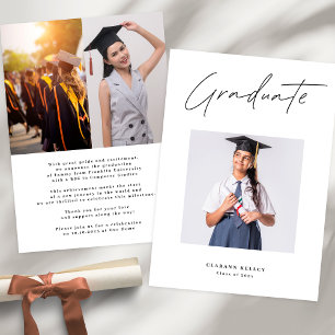 Anúncio GRADUAÇÃO DO Formando de Fotografias Quadrado da U
