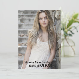 Anúncio Graduação do nome do Formando de Colagem de Fotos