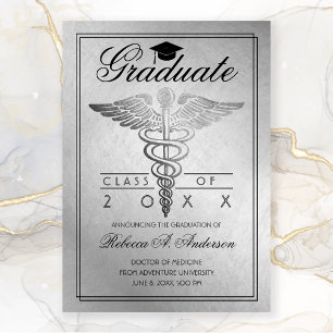 Anúncio Graduação Doutor Caduceus Silver Formando Boné