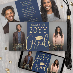 Anúncio Graduação Dupla 2 Formando Marinho e fotografia co