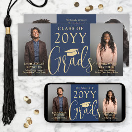 Anúncio Graduação Dupla 2 Formando Marinho e fotografia co