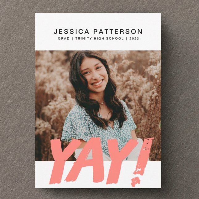 Anúncio Graduação Editável do Formando Big YAY (Criador carregado)