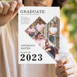 Anúncio Graduação em Grid de Fotos Múltiplas Modernas Grad