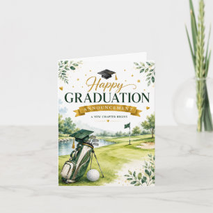 Anúncio Graduação Feliz de Golfe