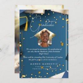 Anúncio Graduação Filho I Azul