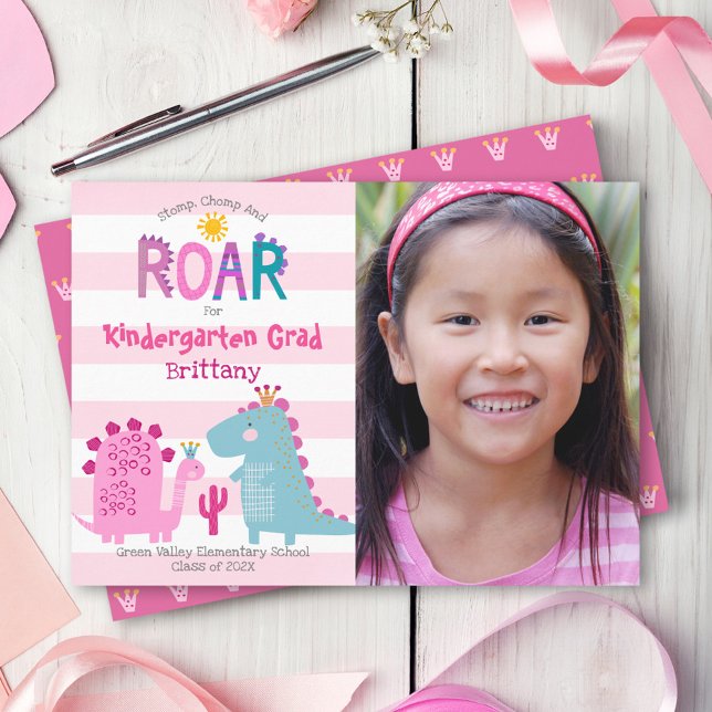 Anúncio Graduação Foto do Jardim de Infância Dinossauros M (Criador carregado)