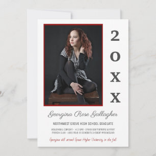 Anúncio Graduação Foto Moderna Foto Simples Formando Ano V