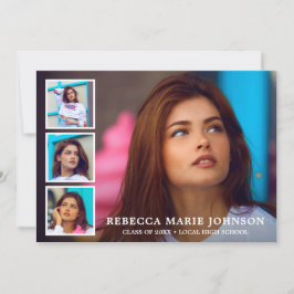 Anúncio Graduação Moderna de Colagem de Fotos Simples
