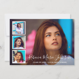 Anúncio Graduação Moderna de Colagem de Fotos Simples