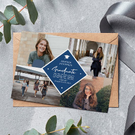 Anúncio Graduação: moderna escrita elegante 4 foto colagem